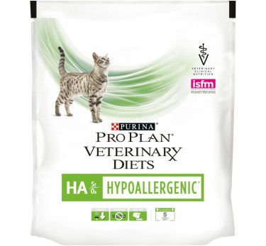 ПРО ПЛАН Сухой корм Purina Pro Plan Veterinary diets HA корм для кошек при аллергических реакциях, пакет, 325 г